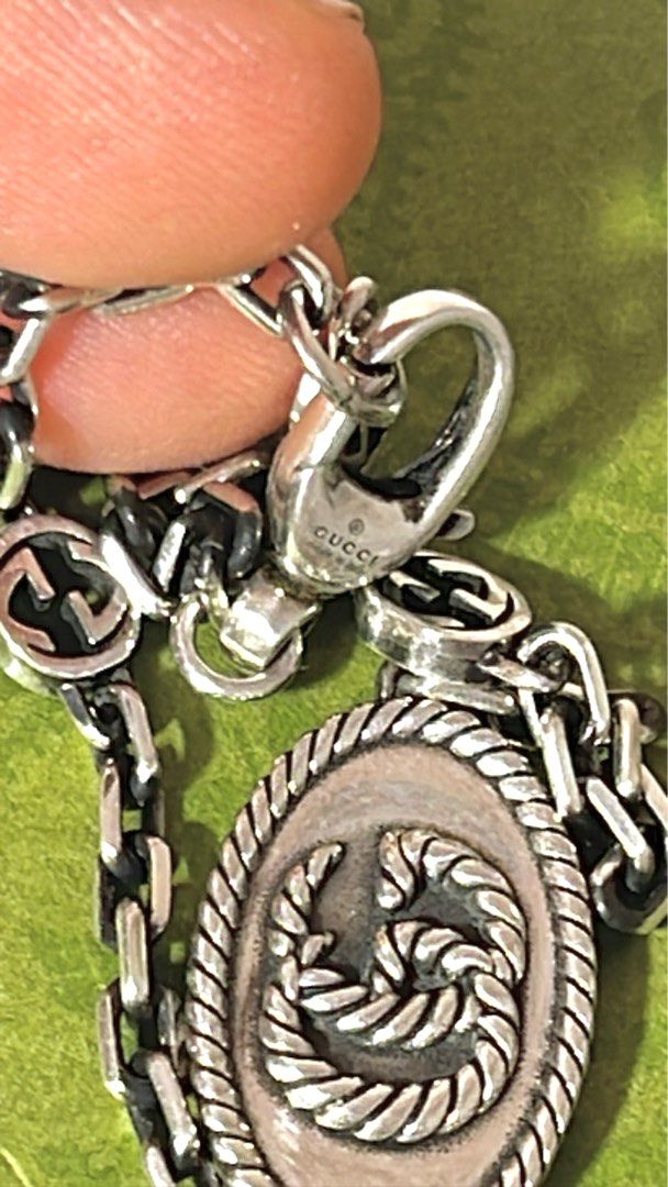 Authentic Gucci double G Bracelet Ag925