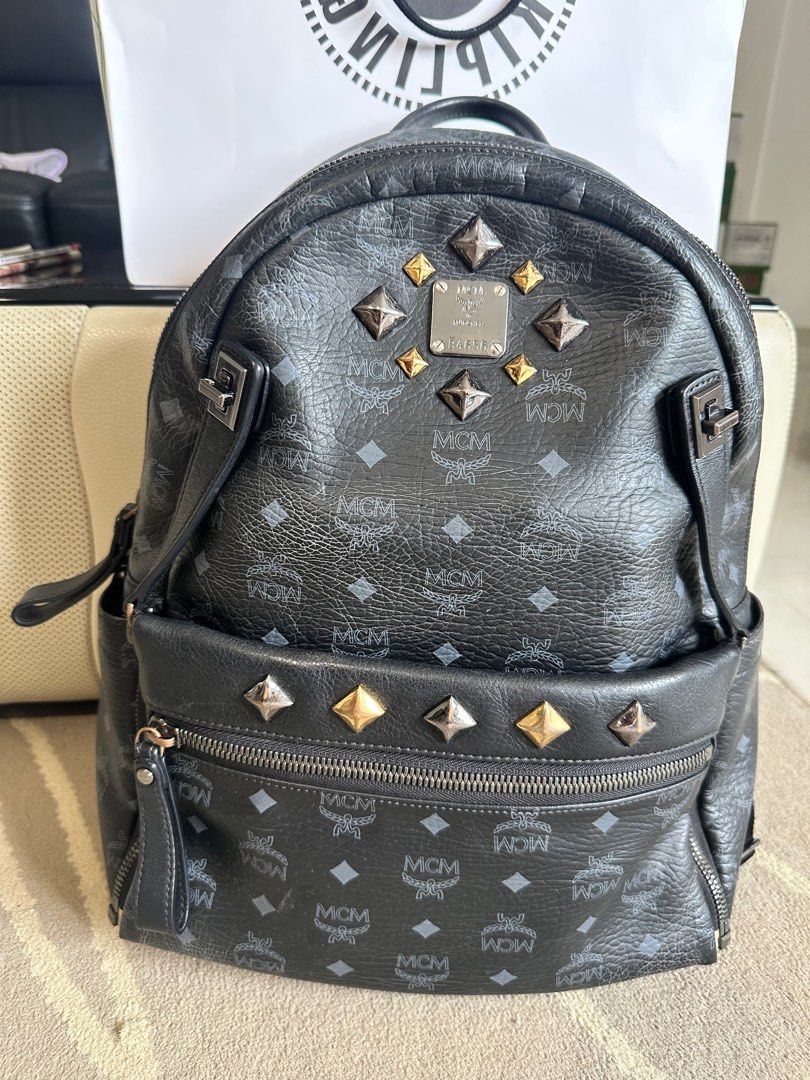 Mcm backpack large hot sale