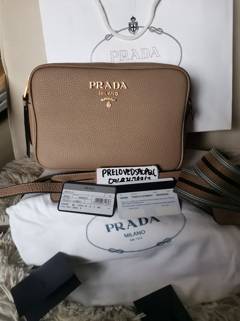 Authentic Prada Camera Bag, Luxury, Bags & Wallets on Carousell