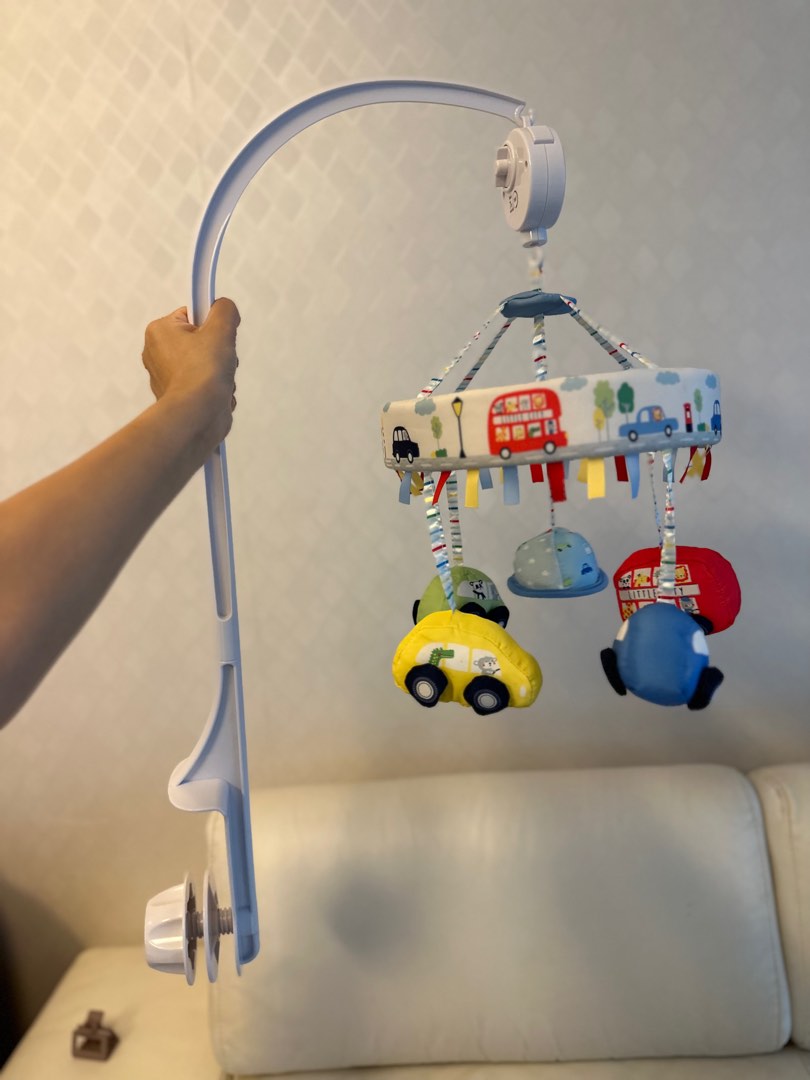 Baby Cot Mobile Music (Cars) from Mothercare, Babies & Kids, Baby