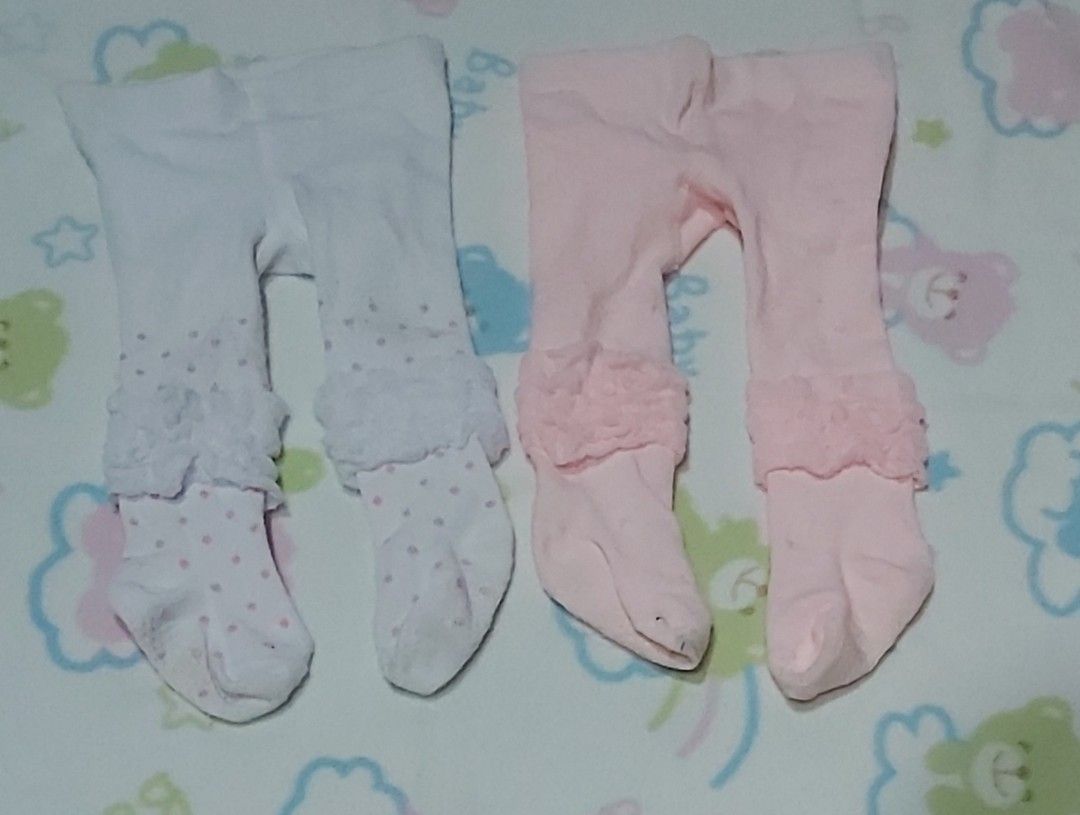 Baby girls busha pants with anti slip socks 0 6 months