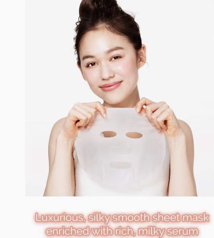 BCL momopuri milk jelly mask 4 sheets face mask high moist peach