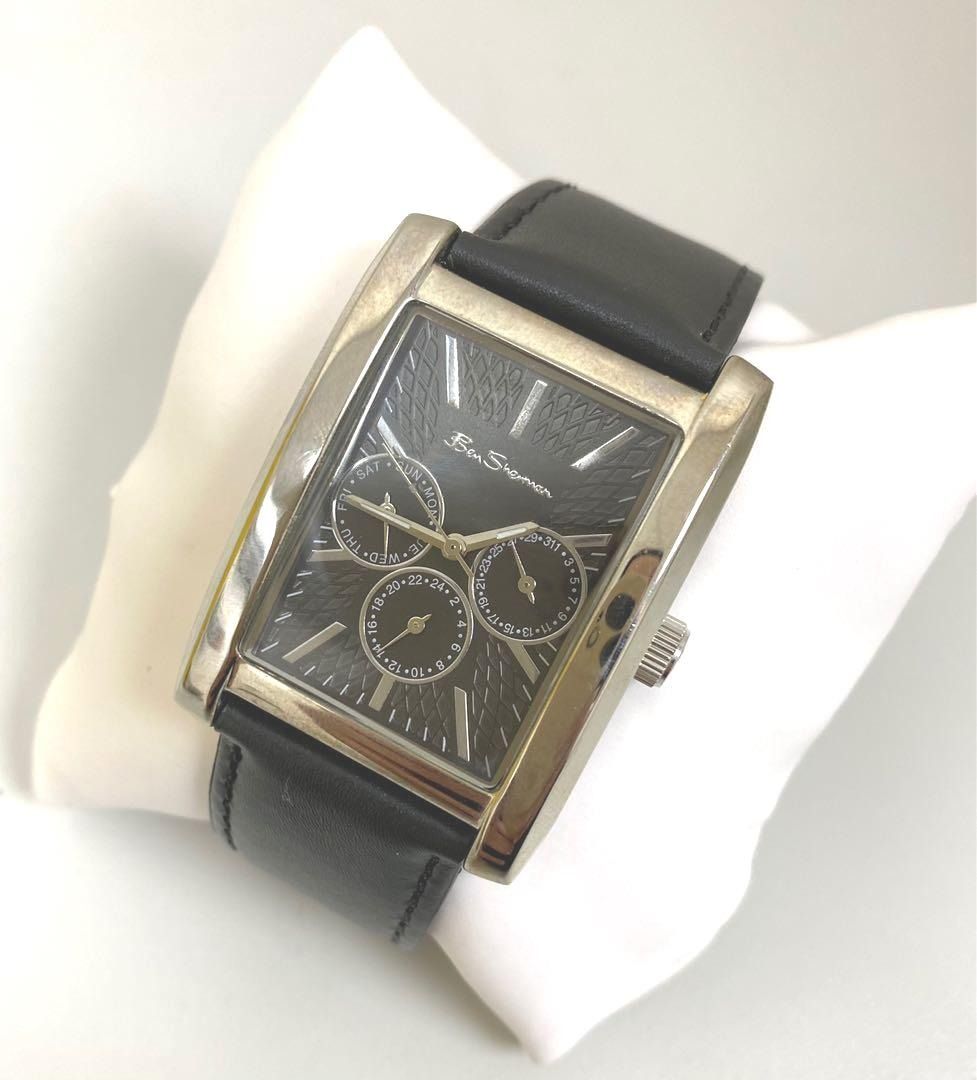 Ben Sherman Black Strap Men's Watch R738, 男裝, 手錶及配件, 手錶