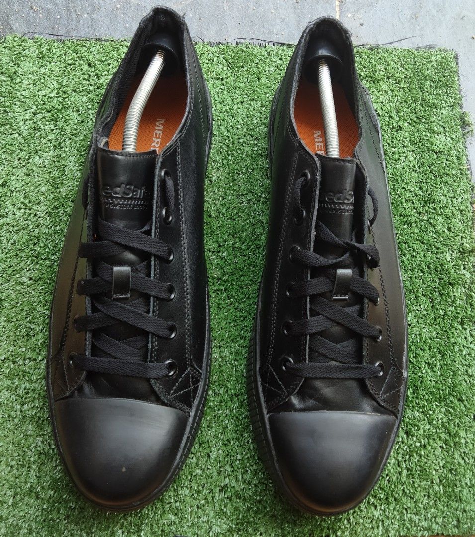 Big size Tredsafe triple black oil resistant slip shoes Men s