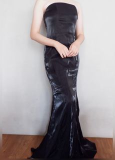Black Long Dress - Dress Hitam Pesta