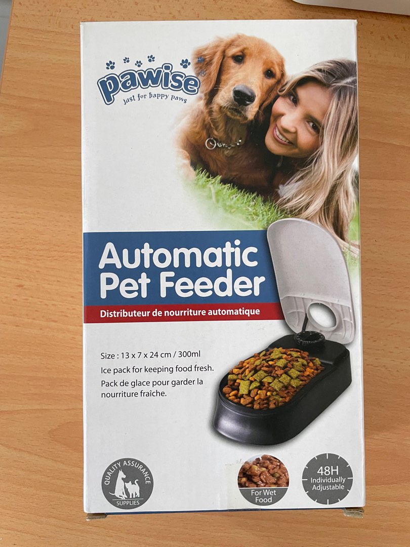 BNIB Pawise Automatic Pet Feeder, Pet Supplies, Homes & Other Pet Accessories on Carousell