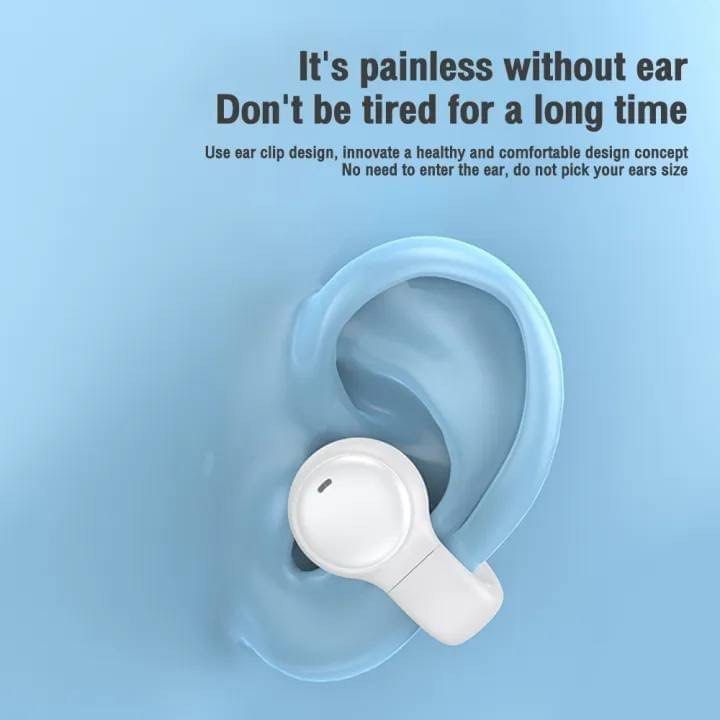 Bone conduction clipon noise cancelling sports earbuds Wireless