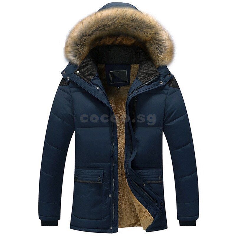 BRAND NEW IN STOCK UNISEX Fur Hooded Coats Winter Jacket Thicken
