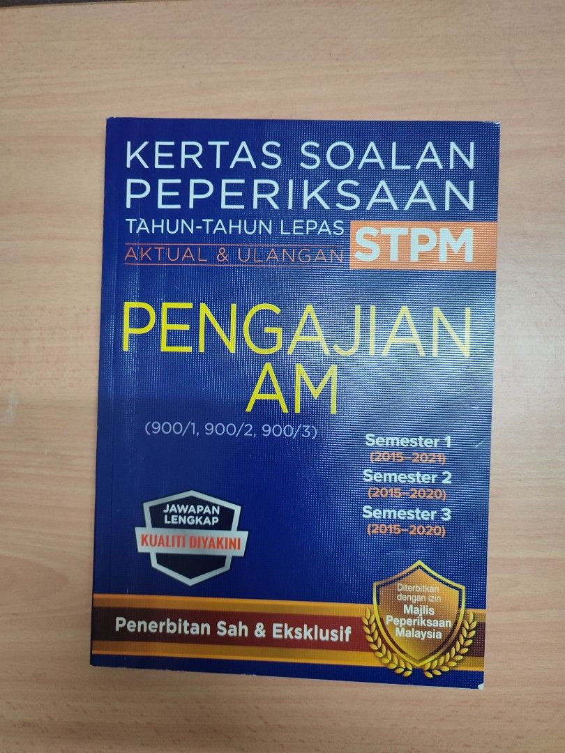 Buku latihan pengajian am STPM, Hobbies & Toys, Books & Magazines