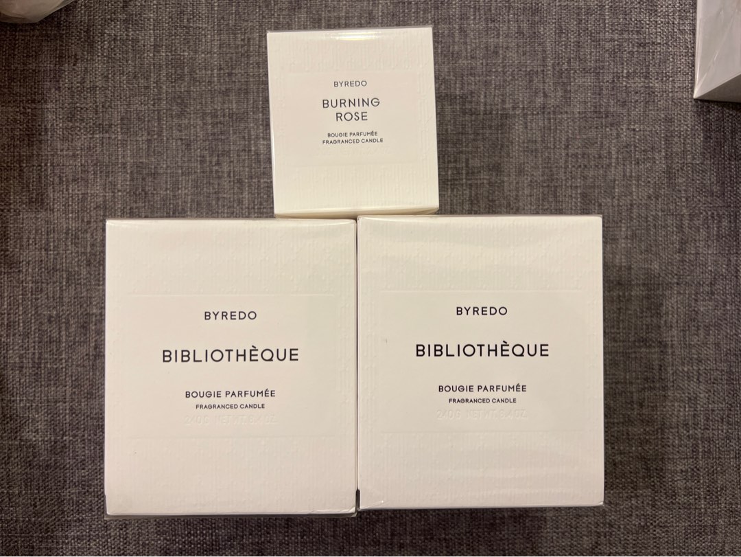Byredo Perfume Scented Candle Bibliotheque Tree House Burning