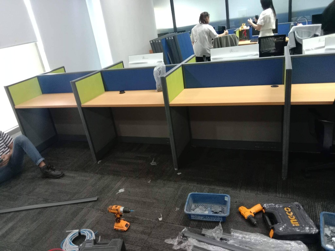 CALL CENTER WORKSTATION TABLE CUBICLES on Carousell