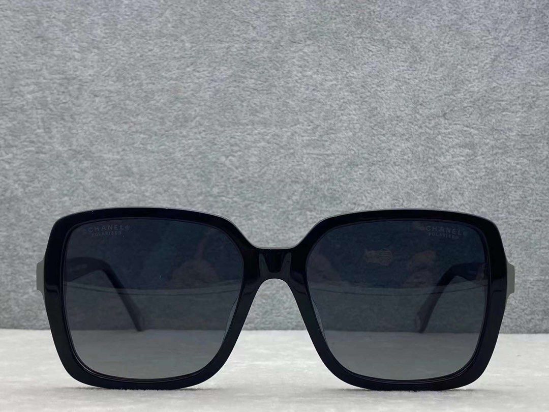 Chanel 5505 Sunglasses Black/Grey Square Women