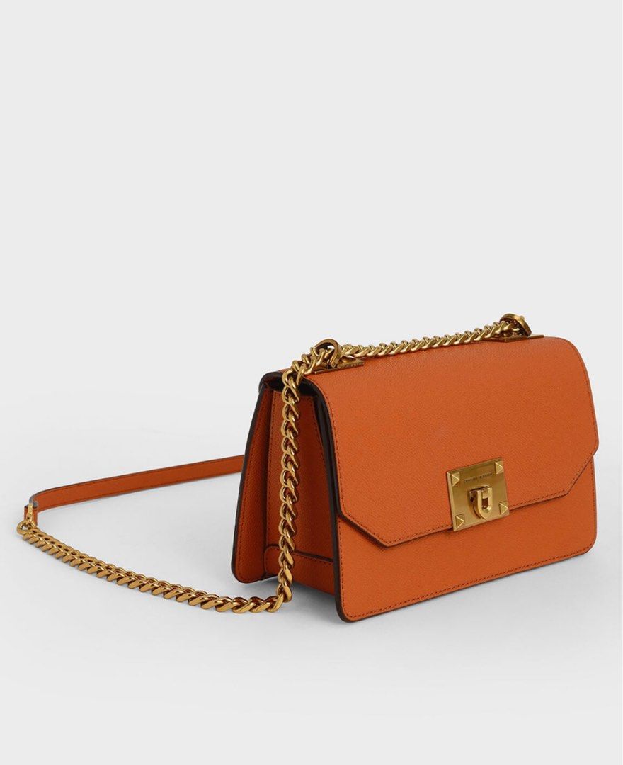 CHARLES KEITH Crossbody Bag Orange Women s Fashion Bags