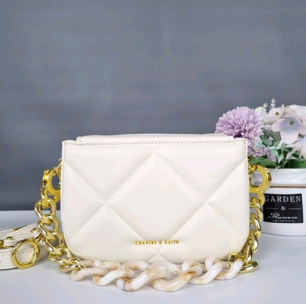 Shoulder Bag Chunky Chain Handle Mini Bag Padded Bag Charles