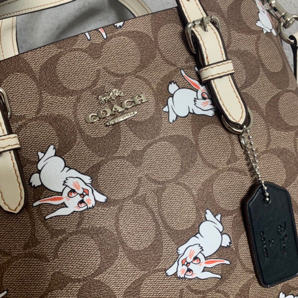 Coach Mollie Rabbit Tote Sling Bag, Women's Fashion, Bags & Wallets ...