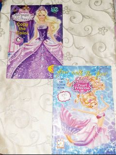 Copy the Coloring Book Barbie Mariposa Barbie Pearl Princess