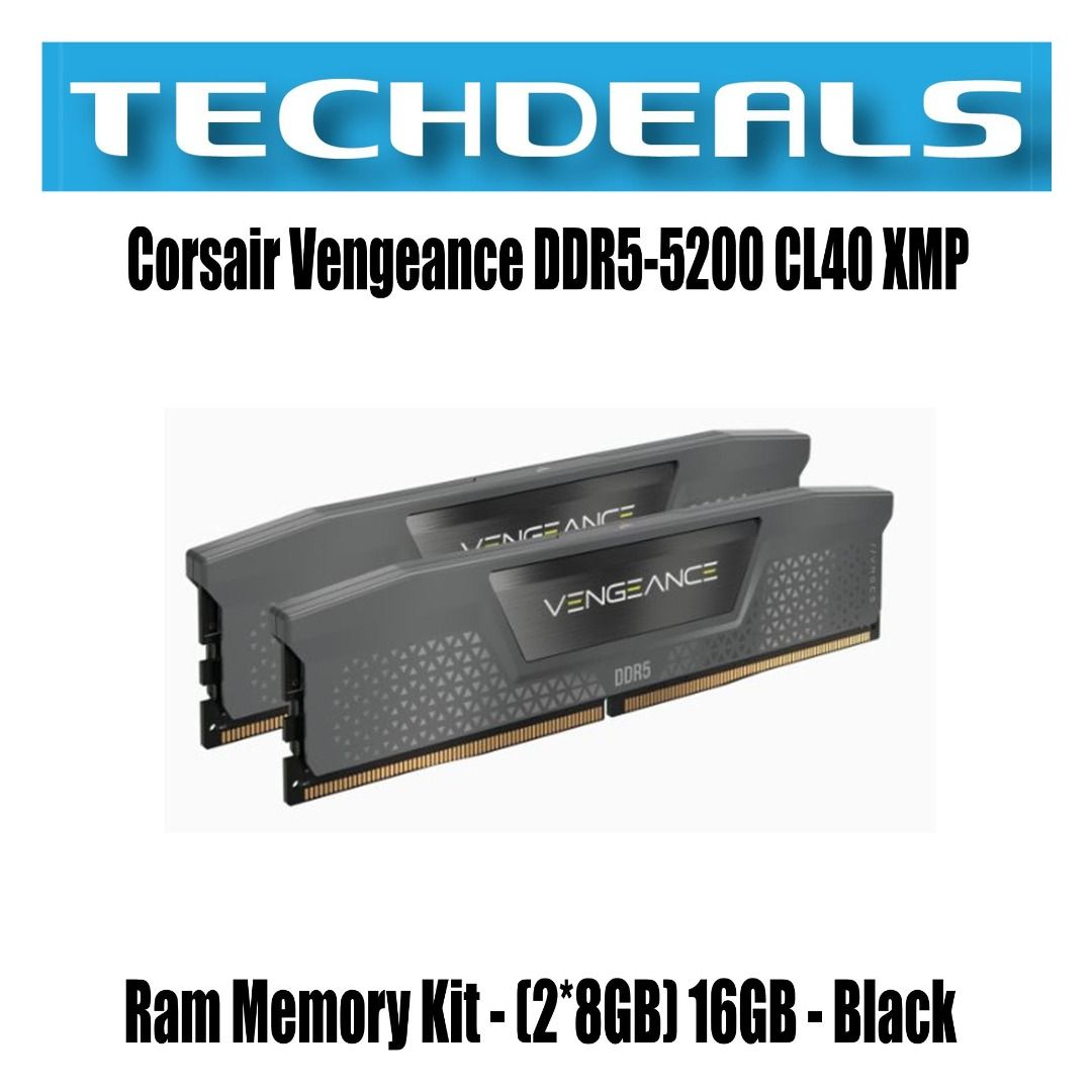 Corsair Vengeance DDR5-5200 CL40 XMP Ram Memory Kit - (2*8GB) 16GB
