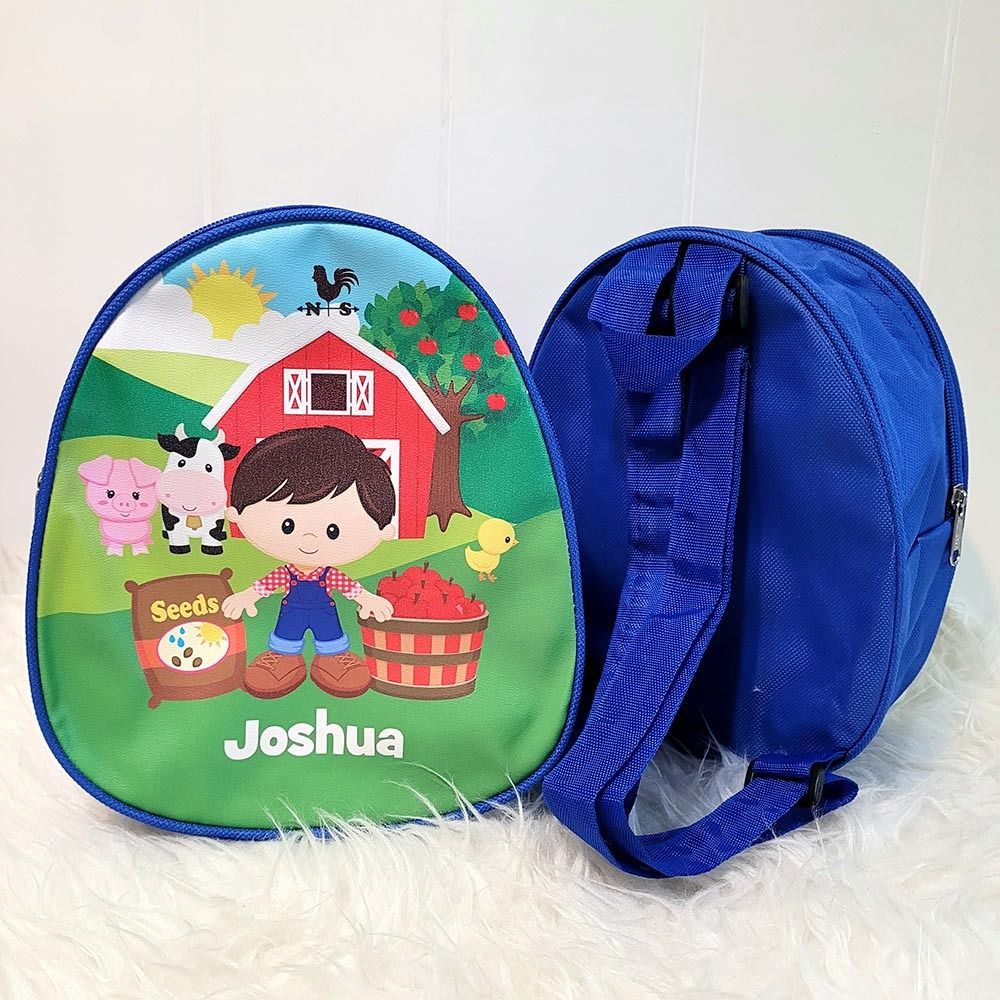 Customized Egg Backpack Kids Birthday Goodie Bags with Name for