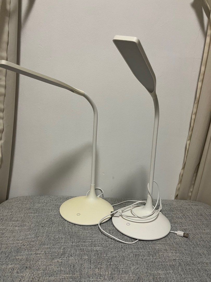 Desk lamp x2 with dimmers, Furniture & Home Living, Lighting & Fans