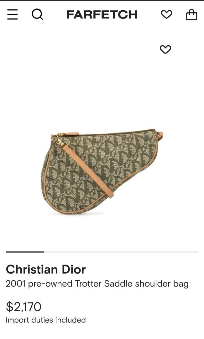 Christian Dior 2001 pre-owned Trotter Saddle Shoulder Bag - Farfetch