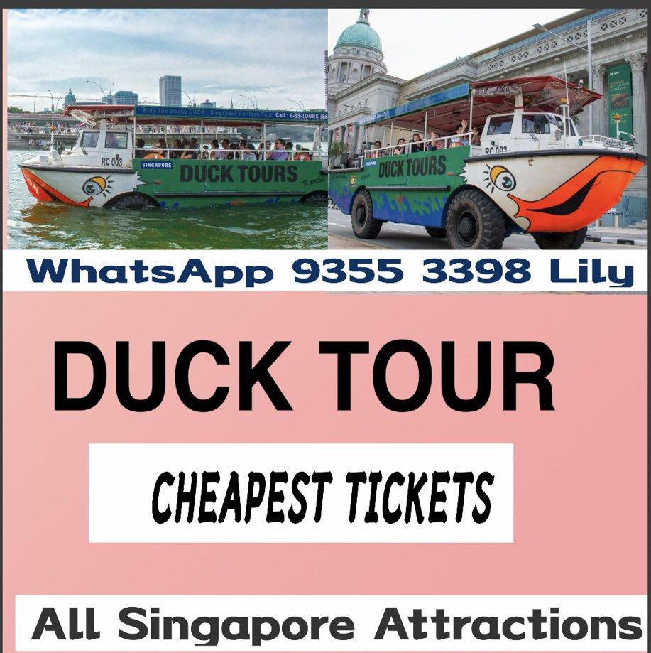 Duck tour fixed date one day before booking, Tickets & Vouchers, Local Attractions & Transport