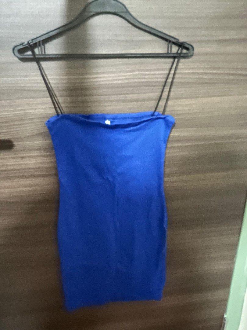 Electric blue bandage on sale dress