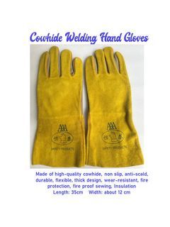 Fire Protection Cowhide Welding Glove