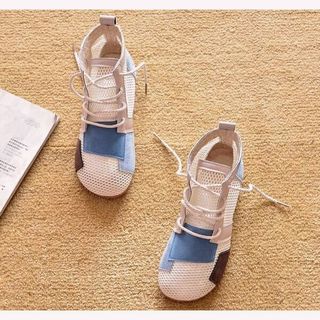 Flat Heel Short Boots Single Boots Hole Shoes Mesh Boots