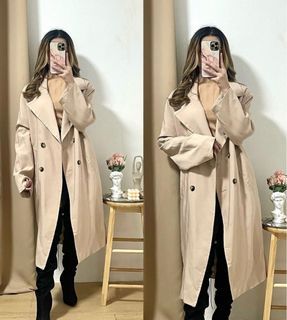 Nude Brown Trench Coat (Best fit L - XL) FOR RENT, SALE, or SWAP