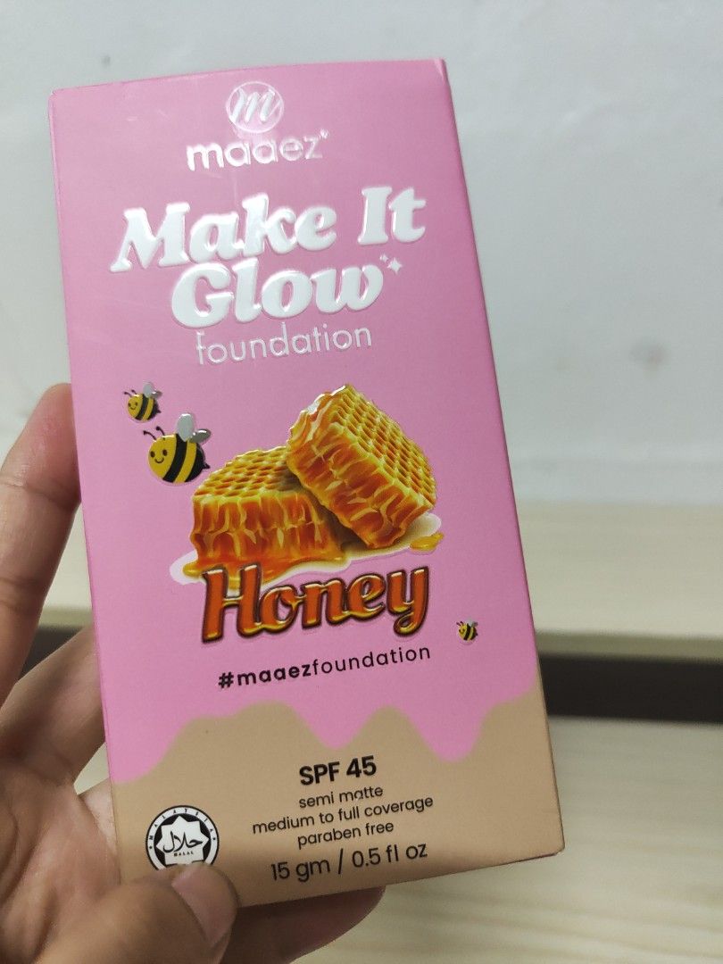 foundation maeez new code honey light, Beauty & Personal Care, Face