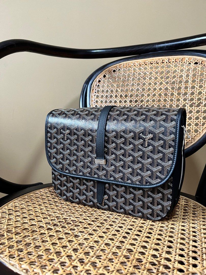 Original GOYARD "Belvedere" Small Messenger Shoulder Bag