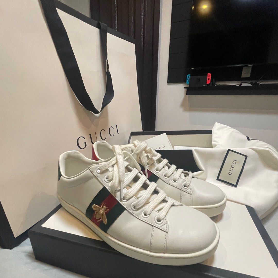 Gucci Ace Sneakers Size 36.5 fits 37 37.5 Luxury Sneakers