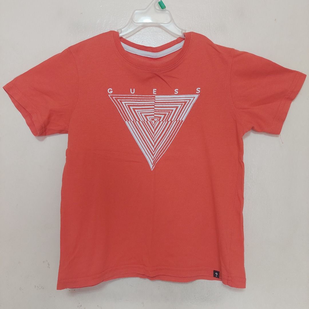 GUESS Orange T shirt shirt for Kids Babies Kids Babies Kids Fashion on Carousell