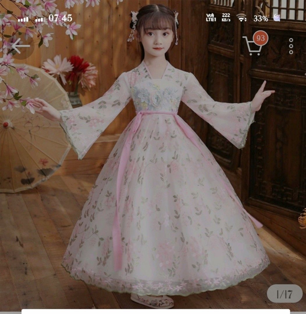 Hanbok mewah gamis anak beli 1 gratis 1