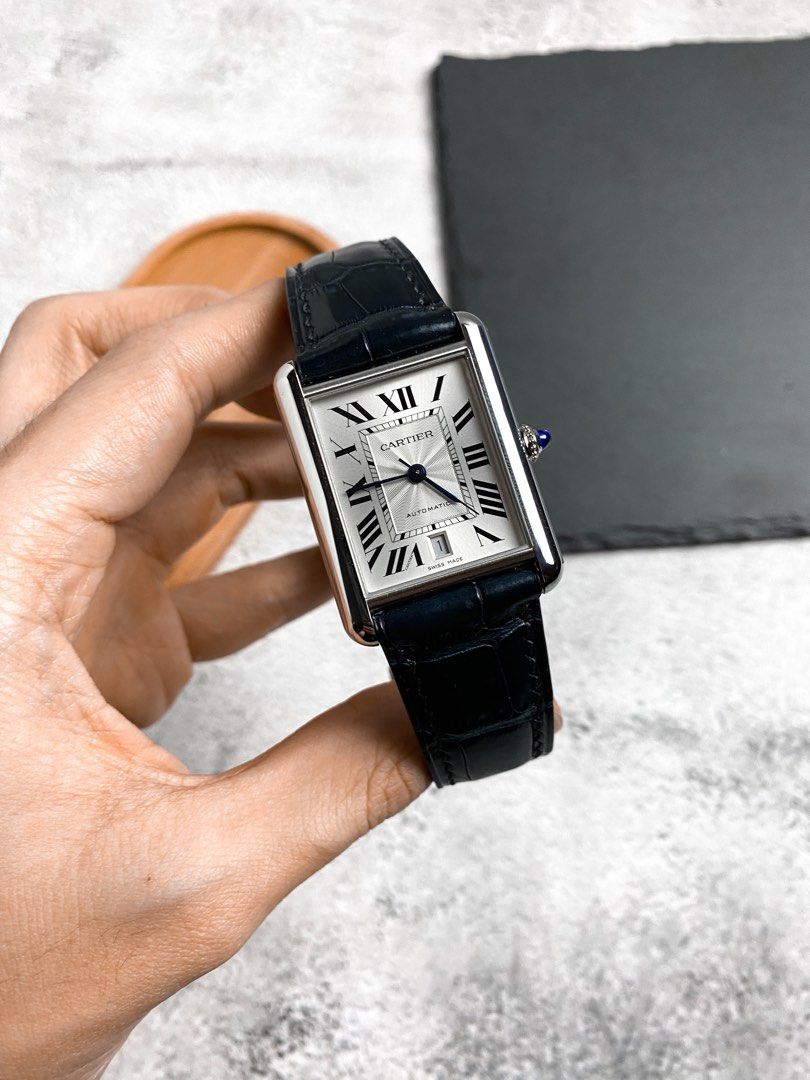 Cartier tank sale crocodile strap