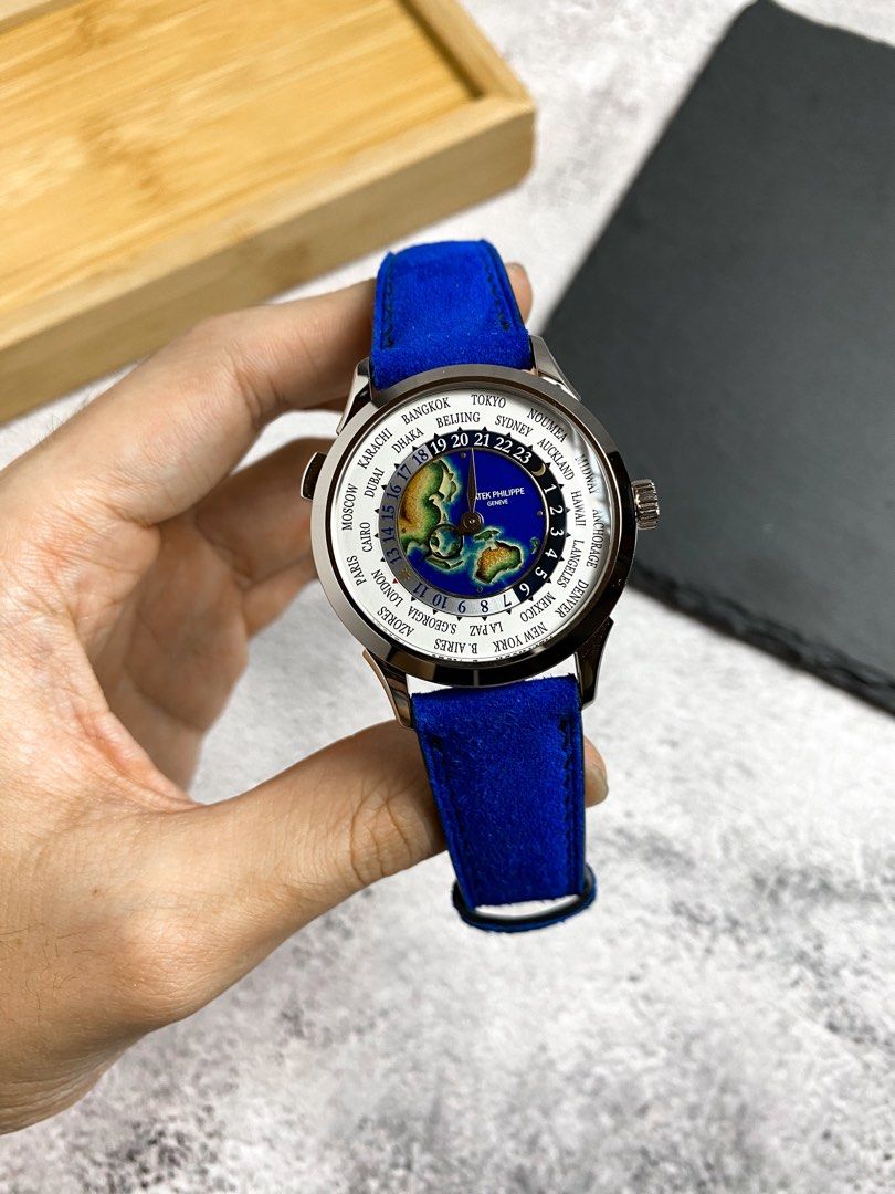Patek world time top blue