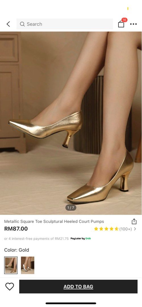 HEELS Gold Rose Gold SHEIN Women s Fashion Footwear Heels on