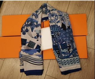 hermes cashmere silk scarf