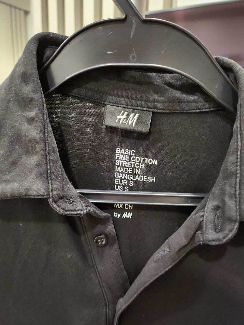 H&m basic fine sale cotton stretch polo