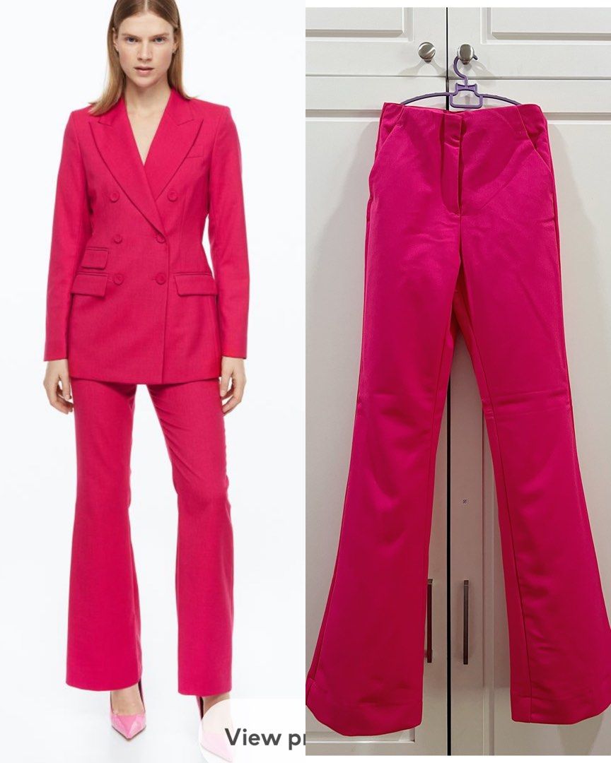 Men's Coral Pink Dress Pant | Bright Vivid Pink Pants