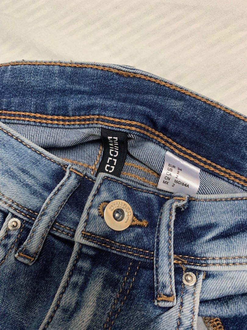 H&m side stripe jeans discount