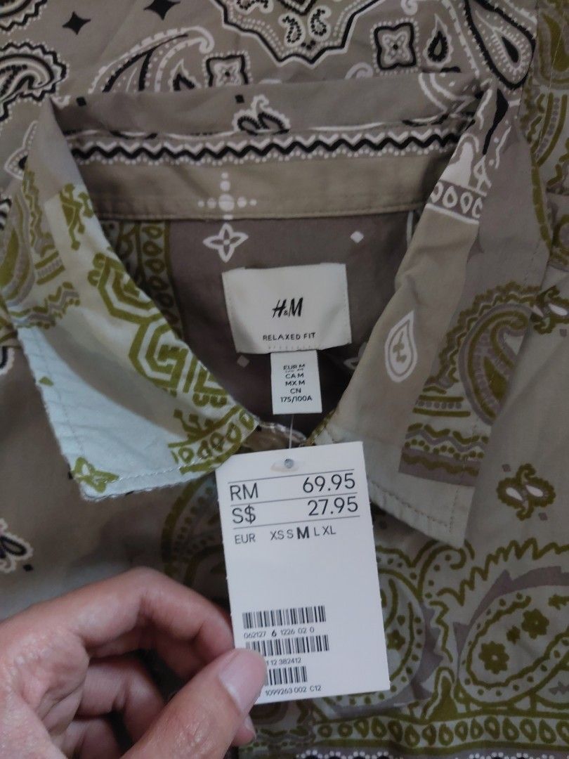 H&m paisley shirt cheap