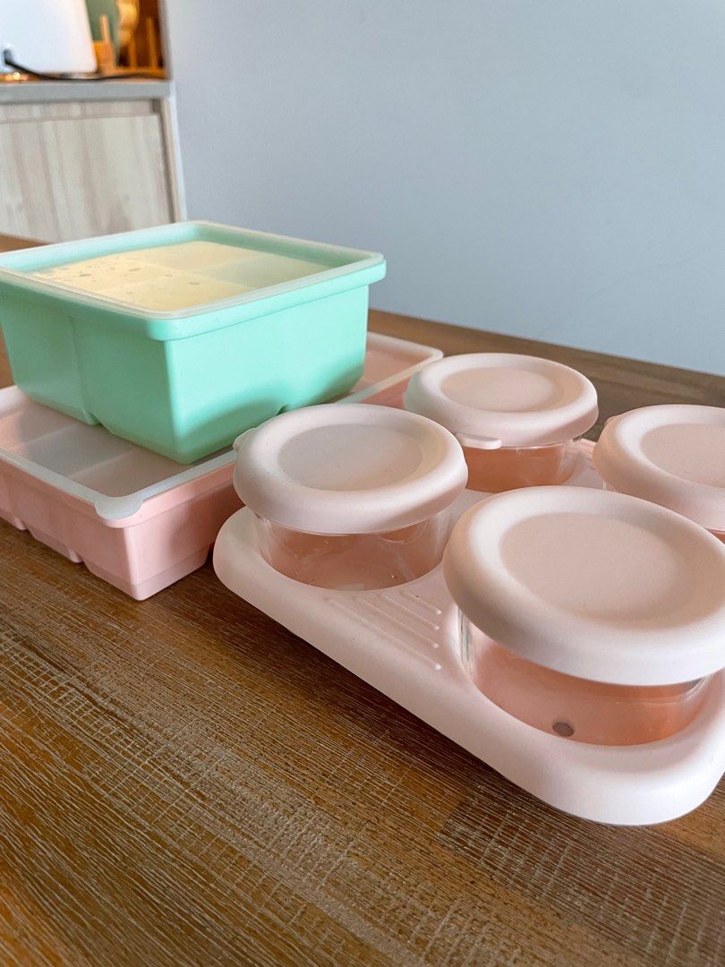 Ice cube/ freezer cube, glass baby jars, Babies & Kids, Nursing