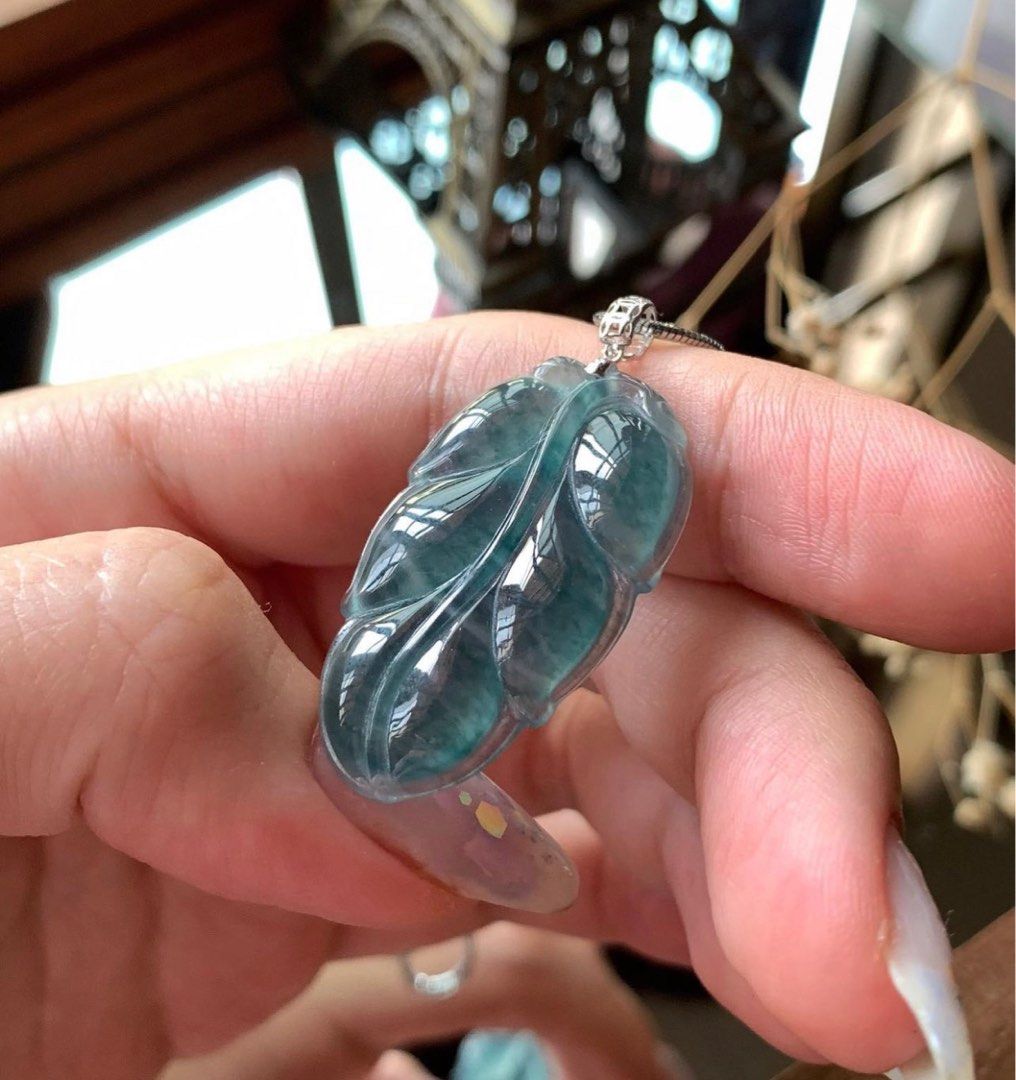 Blue online jade pendant