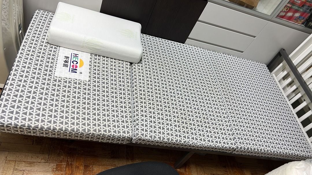 Ikea Foldable mattress ikea grimsu single bed frame, Furniture & Home