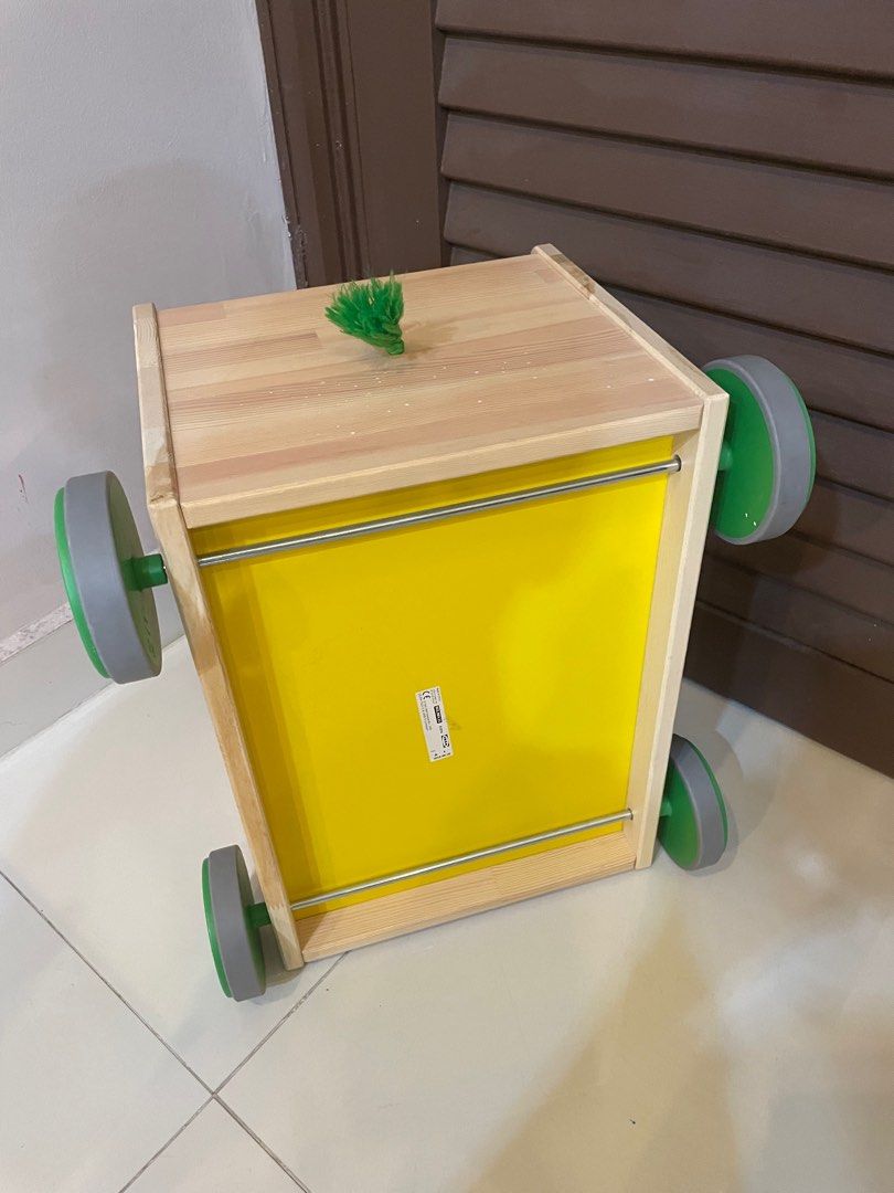 Ikea Flisat Wood Toy Storage with Wheels, Furniture & Home Living