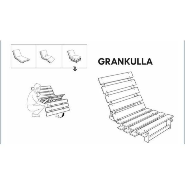 IKEA GRANKULLA FUTON CHAIR FRAME, Furniture & Home Living, Furniture, Bed Frames & Mattresses on