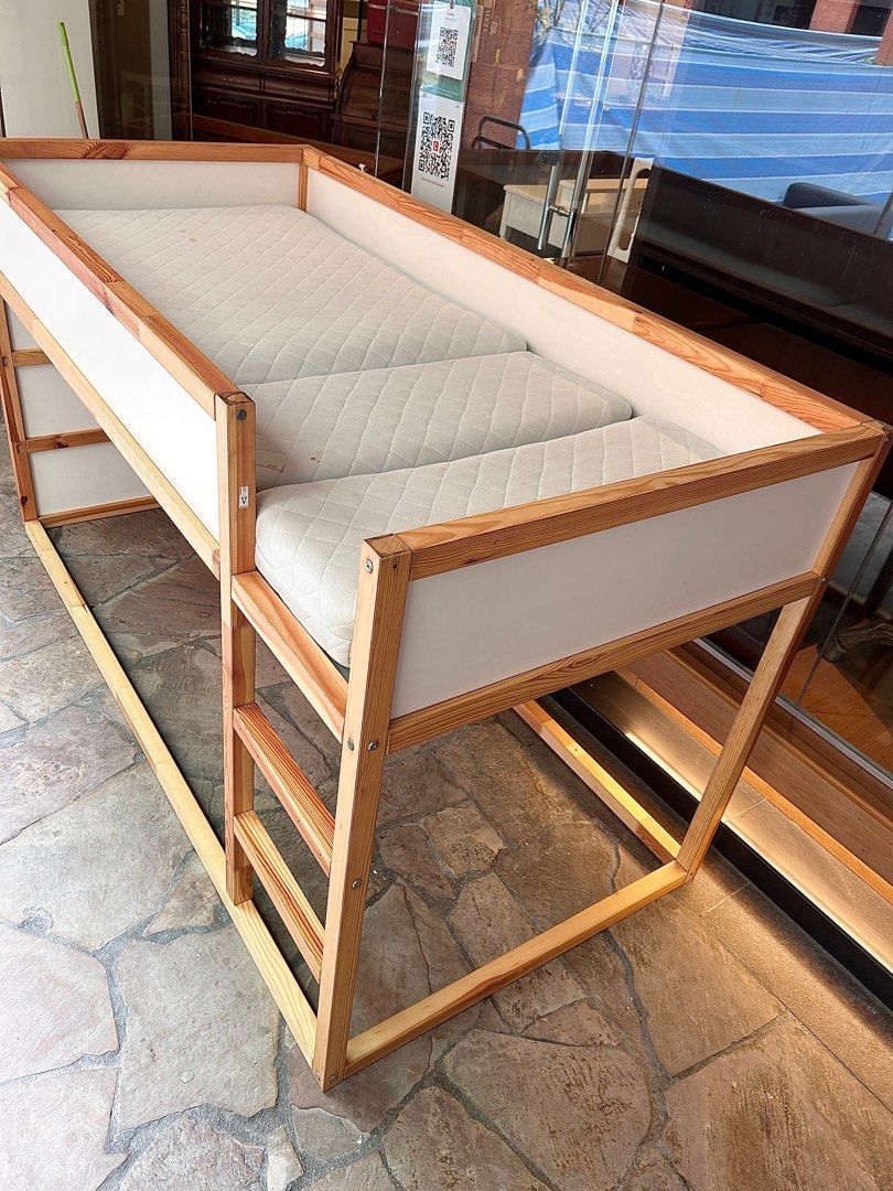 Ikea KURA bed with EXTENDABLE ikea mattress, Furniture & Home Living