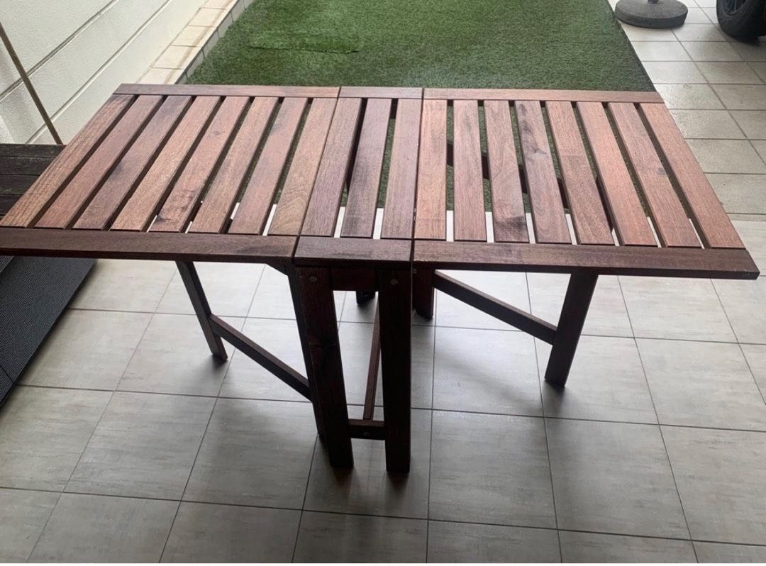 IKEA outdoor foldable table., Furniture & Home Living, Outdoor ...