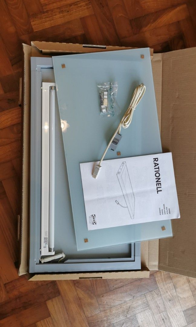 IKEA Rationell lighting shelves, Furniture & Home Living, Furniture